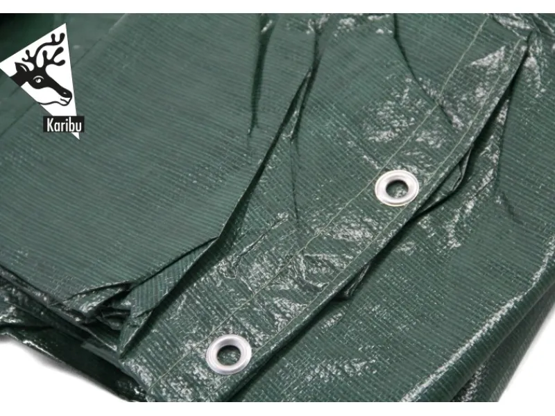 Karibu Pool Abdeckung|Winterabdeckplane für Modell 3 Grün
