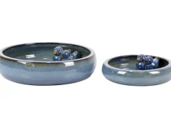 Gartenbrunnen|Keramik Vogeltränke 140 glasiert (Ø x H) 24 x 5,5 cm