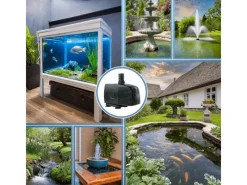 Brunnenpumpe|Wasserpumpe|Kerry Electronics Teichpumpe 230 V 3.000 l/h 60 W 10 m Kabel 2,8 m Förderhöhe Leise Wasserpumpe Aquariumpumpe & Springbrunnen-Pumpe