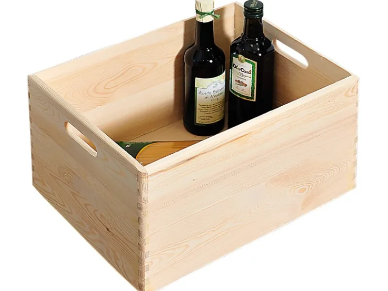 Kesper Universalboxen|Kaminholzregale|Allzweckkiste Kiefer 23 cm x 40 cm x 30 cm