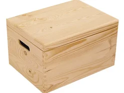 Kesper Universalboxen|Kaminholzregale|Allzweckkiste Kiefer mit Deckel 8,4 l