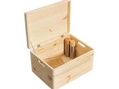 Kesper Universalboxen|Kaminholzregale|Allzweckkiste Kiefer mit Deckel 8,4 l