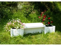 Gartenbank Berlin mit Pflanzkästen*KHW Clearance