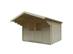 Kiehn-Holz Gartenlauben|Gartenhaus KH 28-027 Natur Unbehandelt 300 cm x 250 cm