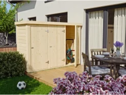 Gartenschrank KH-TS 28-001 Natur Unbehandelt 231 cm x 85 cm*Kiehn-Holz Discount