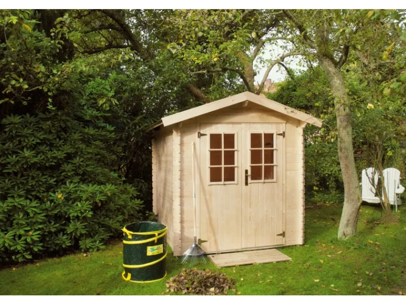 Kiehn-Holz Gartenlauben|Holz-Gartenhaus KH 19-011 Unberührt 210 cm x 210 cm