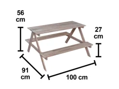 Kinder Gartenmöbel Für Kinder|Kinder-Picknicktisch Bamori Akazie FSC®