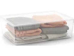 Aufbewahrungsbox C L mit Deckel 4 Rollen Transparent*KIS New