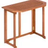 Merxx Balkonmöbel|Klapptisch Eukalyptus 90 cm x 50 cm Braun