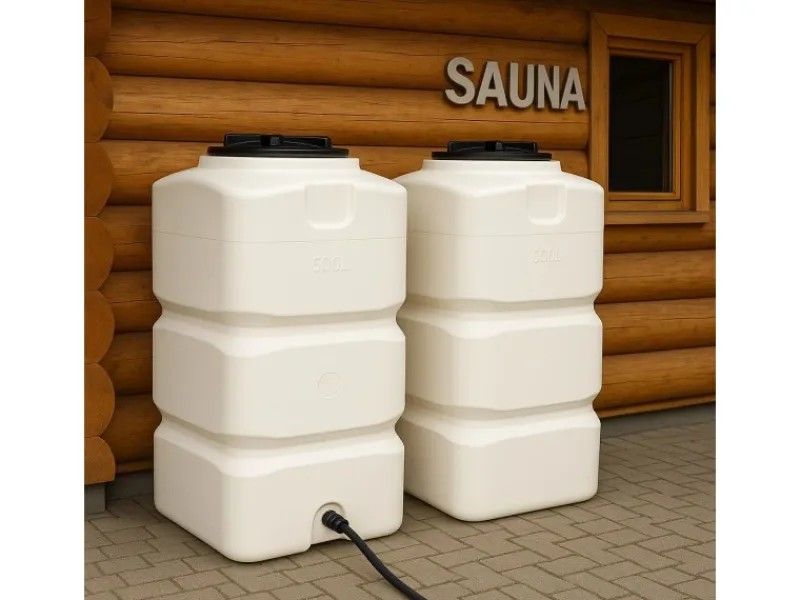 KMND Regenwasser-Nutzung|500L Quadratisch Trinkwasser Wassertank