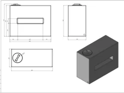 150L Rechteckig Trinkwasser Wassertank V*KMND Discount