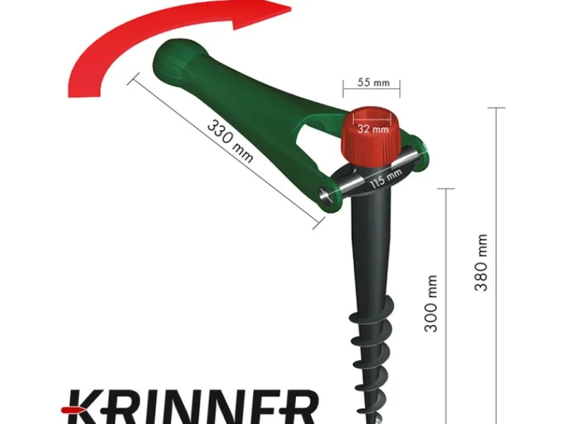 Krinner Sonnenschirme|Bodendübel Vario Drill Grün