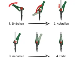Krinner Sonnenschirme|Bodendübel Vario Drill Grün