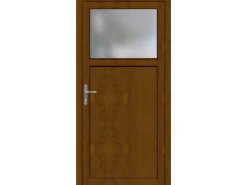 Kunststoff-Nebeneingangstür K 501 Golden Oak 98 cm x 198 cm Anschlag Links*PANTO