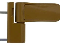 Kunststoff-Nebeneingangstür K 501 Golden Oak 98 cm x 198 cm Anschlag Links*PANTO