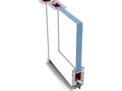 Kunststoff-Nebeneingangstür K 501 Golden Oak 98 cm x 198 cm Anschlag Links*PANTO