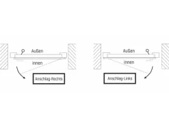 Kunststoff-Nebeneingangstür K 501 Golden Oak 98 cm x 198 cm Anschlag Links*PANTO