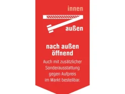 Kunststoff-Nebeneingangstür K504 98 cm x 198 cm DIN R Dekor*PANTO New