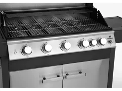 Landmann Gasgrills|Gasgrillwagen GG-IV-510SSDE Schwarz-Edelstahl