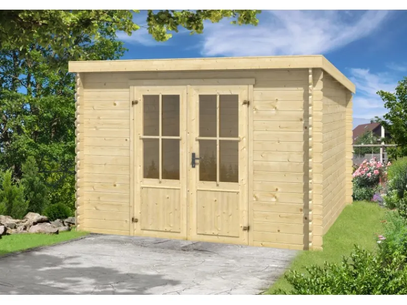 Kinder Kinder-Gartengeräte|Lasita Holz-Gartenhaus Miami Natur 312 cm x 319 cm