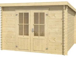 Kinder Kinder-Gartengeräte|Lasita Holz-Gartenhaus Miami Natur 312 cm x 319 cm