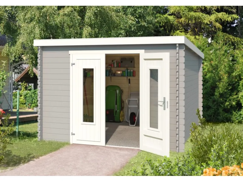 Kinder Kinder-Gartengeräte|Lasita Holz-Gartenhaus Sacramento 312 cm x 319 cm