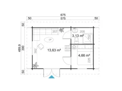 Kinder Kinder-Gartengeräte|Lasita Maja Gartenhaus Caroline Set  Silber 575 cm x 390 cm