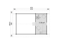Kinder Kinder-Gartengeräte|Lasita Maja Gartenhaus Caroline Set  Silber 575 cm x 390 cm