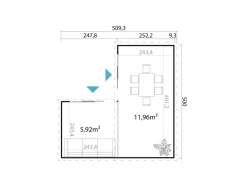 Lasita Maja Gartenhaus Domeo 6 500 cm x 500 cm* Hot