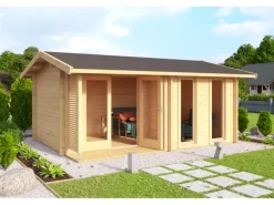 Kinder Kinder-Gartengeräte|Lasita Maja Gartenhaus Hampshire Natur 420 cm x 300 cm