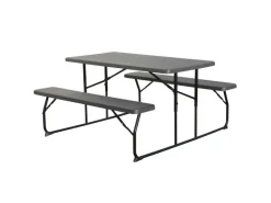 Leco Bierzeltgarnituren|Bierzeltgarnitur Carina Klappbar Anthrazit