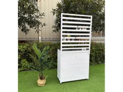 Gartenregal Thea Weiß*Leco Clearance