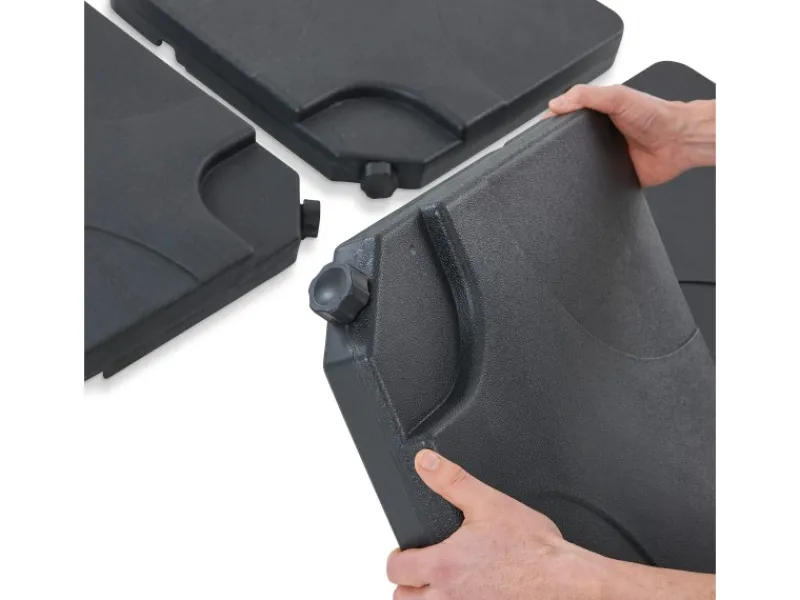 Kunststoff-Plattenset für Sonnenschirme Anthrazit*Leco Clearance