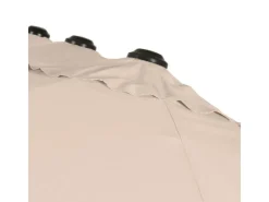 Marktschirm 460 cm x 270 cm Beige mit Kurbelmechanik*Leco Outlet