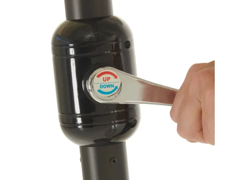 Marktschirm 460 cm x 270 cm Beige mit Kurbelmechanik*Leco Outlet