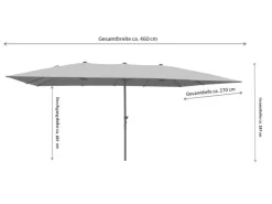 Marktschirm 270 cmx 460 cm mit Kurbelmechanik*Leco Sale