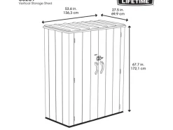 Gartenschrank 136 cm x 70 cm x 172 cm*Lifetime Best