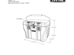 Lifetime Kühlboxen|Wassersport|Kühlbox Campingbox 26,5 Liter Grau