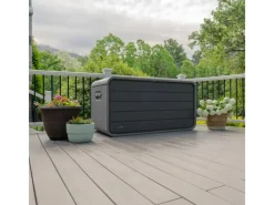 Kissen- & Auflagenbox 72,4 cm x 146,7 cm x 77,2 cm Grau 625 l*Lifetime New