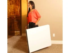 Lifetime Gartentische|Klapptisch Rechteckig Weiß 183 cm x 76 cm