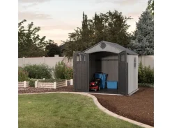 Lifetime Laubbläser|Kunststoff-Gerätehaus Mars Grau 5,5 m²