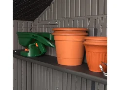 Lifetime Laubbläser|Kunststoff-Gerätehaus Mars Grau 5,5 m²