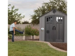 Lifetime Laubbläser|Kunststoff-Gerätehaus Mars Grau 5,5 m²