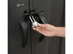 Lifetime Laubbläser|Kunststoff-Gerätehaus Mars Grau 5,5 m²