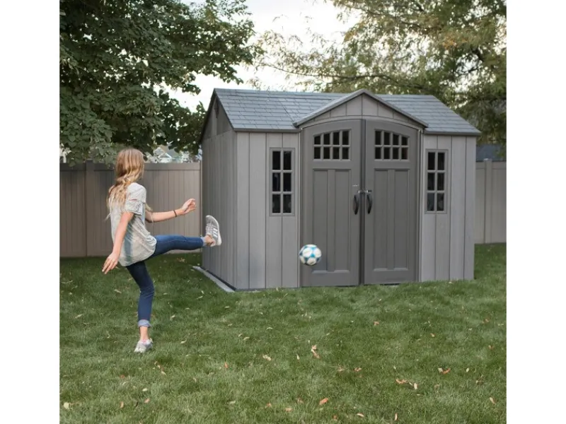 Lifetime Laubbläser|Kunststoff-Gerätehaus Saturn 6,6 m²