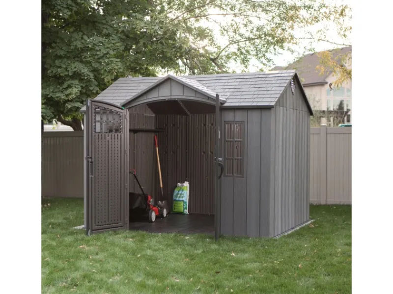 Lifetime Laubbläser|Kunststoff-Gerätehaus Saturn 6,6 m²