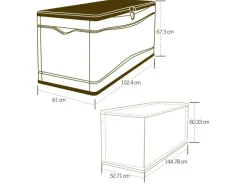 XXL Kissenbox Anthrazit/Grau*Lifetime Sale