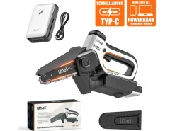 Litheli Kettensägen|U20 Akku-Kettensäge 20V EGT050077 inkl. Akku 2.0 Ah