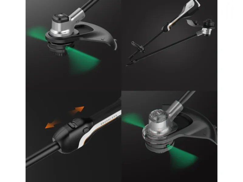 Litheli Rasentrimmer|Freischneider|U20 Akku-Rasentrimmer 2 x 20V EGT020065 inkl. 2 x Akku 2.0 Ah