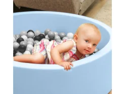 Bällebadbälle Ø 5.5 cm 200 Stück Schwarz Grau Weiß Transparent*LittleTom Hot